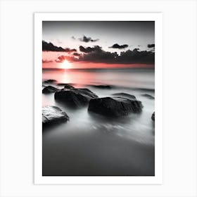 Sunset Rocks 2 Art Print