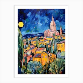 Orvieto Italy 3 Fauvist Painting Art Print