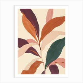 Abstract Leaf Painting Art Print