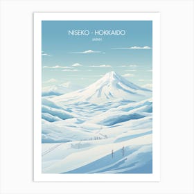 Poster Of Niseko   Hokkaido, Japan, Ski Resort Illustration 0 Art Print