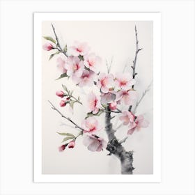 Cherry Blossom Painting 2 Art Print