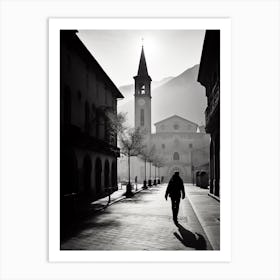 Trento, Italy,  Black And White Analogue Photography  1 Art Print