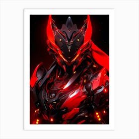 Sci-Fi Art Red Dragon Art Print