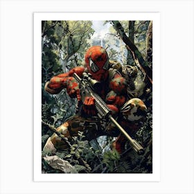 Spider-Man In The Jungle Art Print