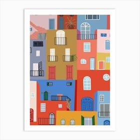 Ma ville Art Print