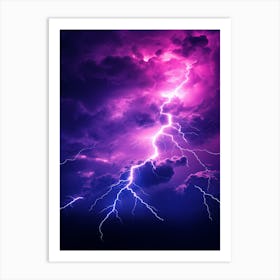 Lightning In The Sky 1 Art Print