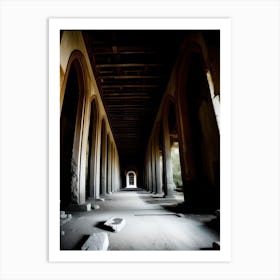 Abandoned Hall Art Print