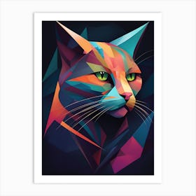 Abstract Cat 3 Art Print