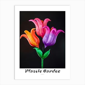 Bright Inflatable Flowers Poster Fuchsia 1 Art Print