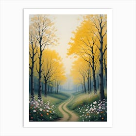 Yellow Path Art Print