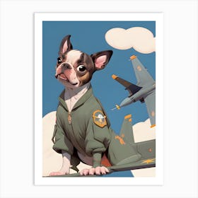 Boston Terrier-Reimagined 4 Art Print