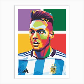 lautaro martinez 1 Art Print