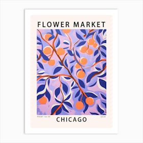 Chicago Flower Marker Art Print Art Print