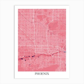 Phoenix Arizona Pink Purple Art Print