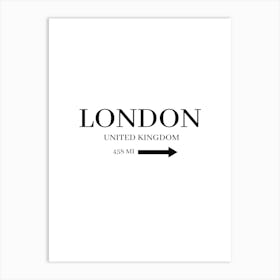 London United Kingdom 2 Art Print