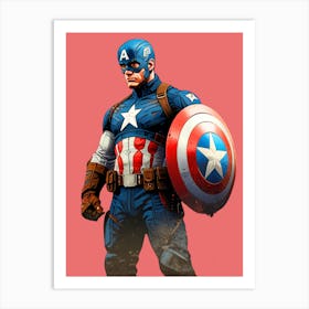 Captain America 1 Art Print