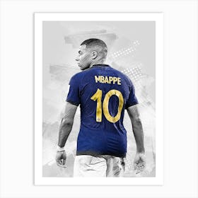 Kylian Mbappé France 4 Art Print