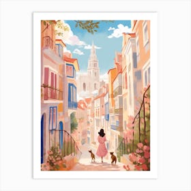 Alicante Spain 6 Illustration Art Print