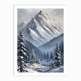 Snowy Mountains 6 Art Print