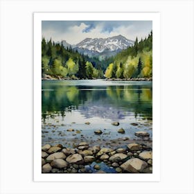 Lake Tacoma . Art Print