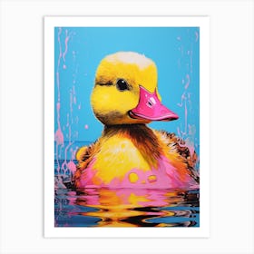 Duckling Pop Art 2 Art Print