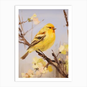 Bird Painting Yellowhammer 3 Art Print