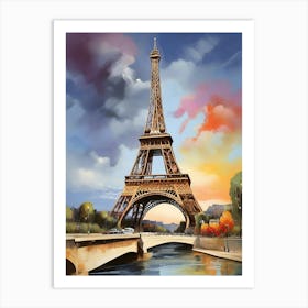 Eiffel Tower art print 5 Art Print