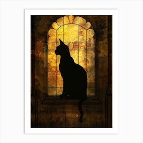 Cat In The Window 5 Art Print