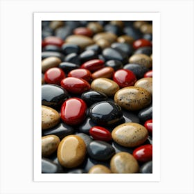 Pebbles Background Art Print