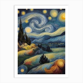 Starry Night 94 Art Print