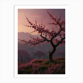 Cherry Blossom Tree Art Print