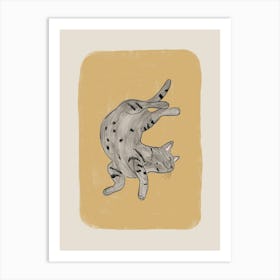 Grey Cat Art Print