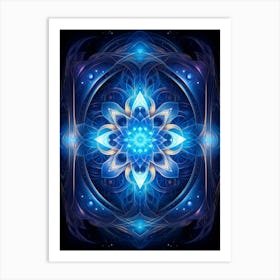 Celestial Abstract Geometric Illustration 4 Art Print