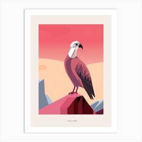 Minimalist Vulture 2 Bird Poster Art Print