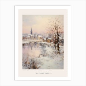 Dreamy Winter Painting Poster Richmond England 4 Art Print