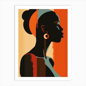 African Woman Canvas Print Art Print