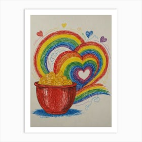 Rainbow Bowl Art Print