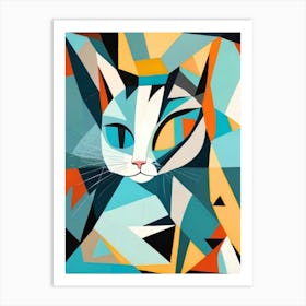 Abstract Cat 1 Art Print