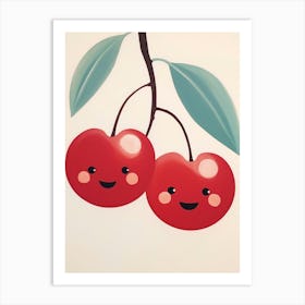 Friendly Kids Cherry 2 Art Print