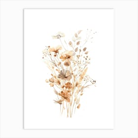 Watercolor Flowers 29 Art Print