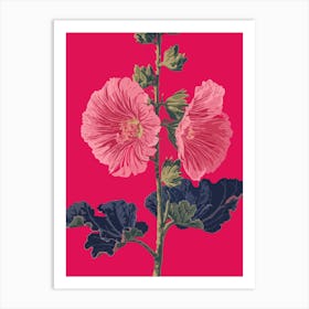 Hollyhock Art Print