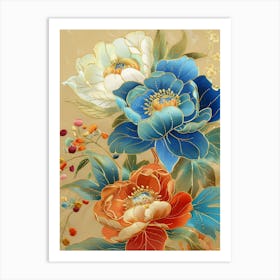 Chinese Flower Painting 36 Art Print