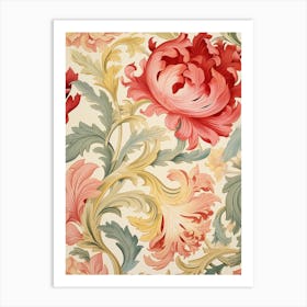 Floral Wallpaper 233 Art Print