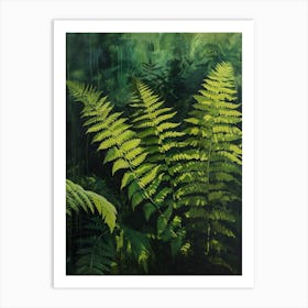 Wood Fern Painting 3 Art Print