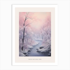 Dreamy Winter National Park Poster  Abisko National Park Sweden 2 Art Print