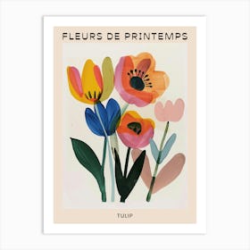 Spring Floral French Poster  Tulip 1 Art Print