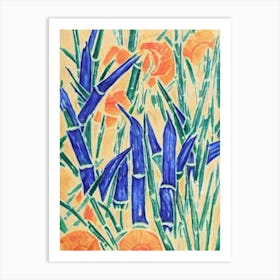 Bamboo Shoots Fauvist vegetable Art Print