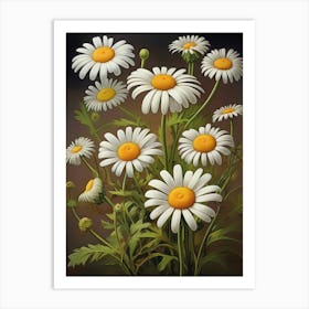 Denmark National Flower Marguerite Daisy Art Print