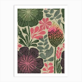 Floral Pattern 1 Art Print