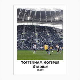 Tottenham Hotspur Stadium, Football, Soccer, Art, Wall Print Art Print